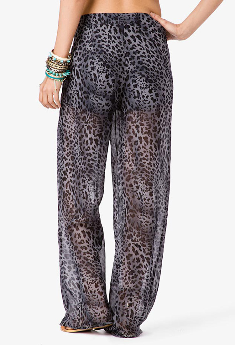 leopard print chiffon teddy usa