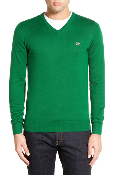 lacoste jumper green