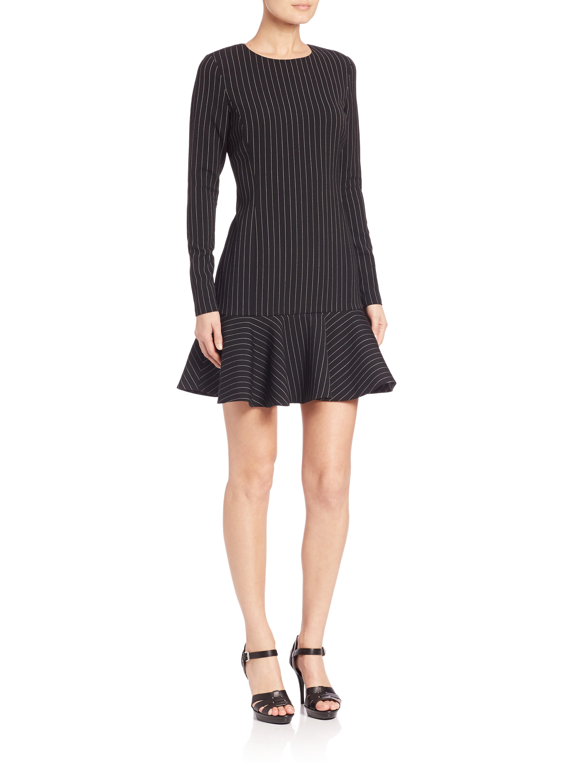 ralph lauren pinstripe dress