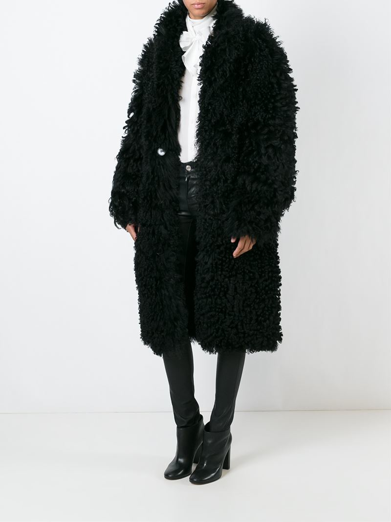 yves salomon reversible shearling coat