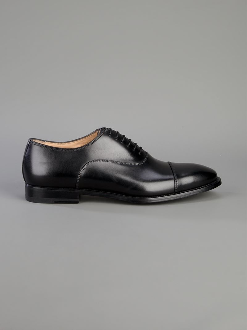 santoni black shoes