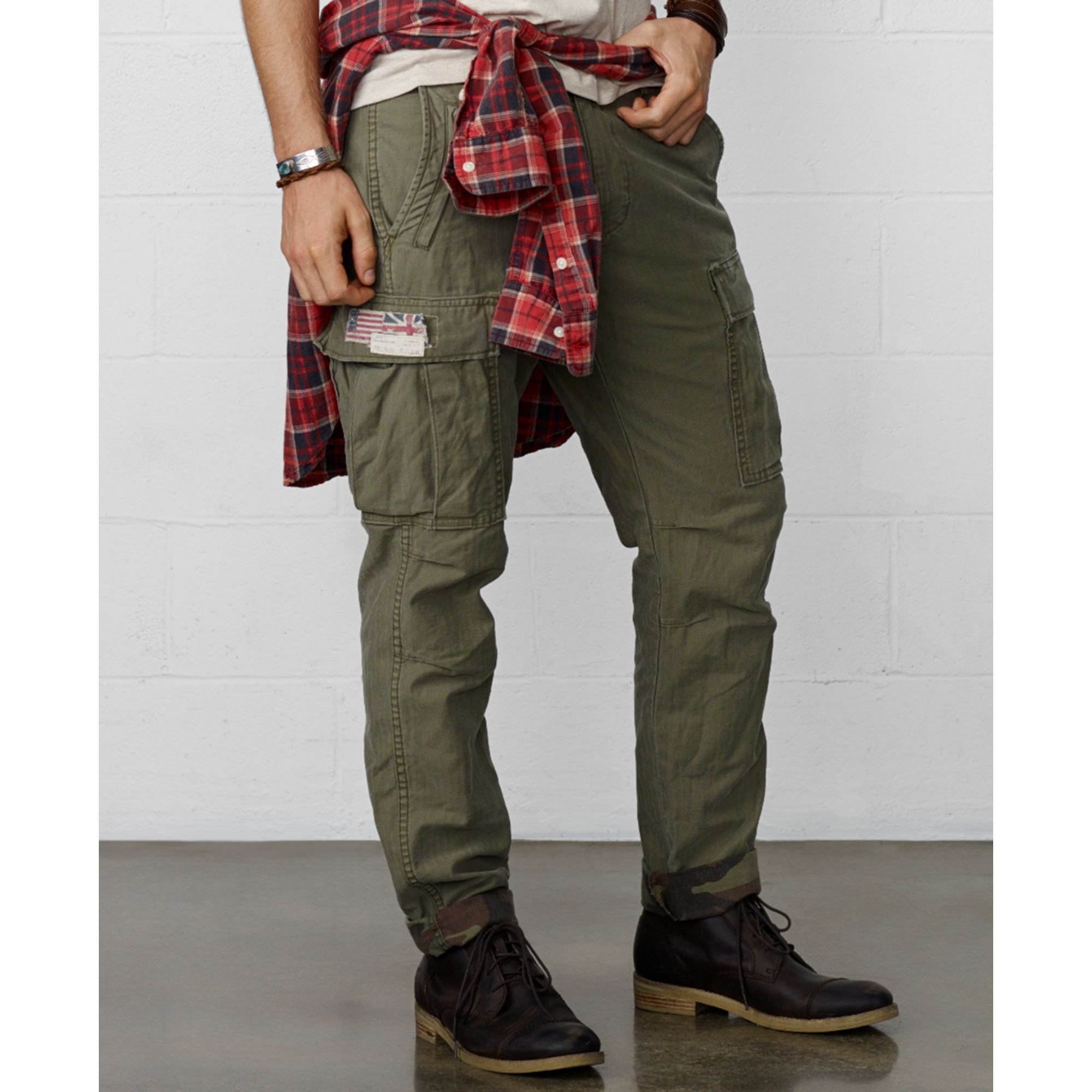 Denim & Supply Ralph Lauren Zip-Pocket Cargo Pant in Green for Men ...