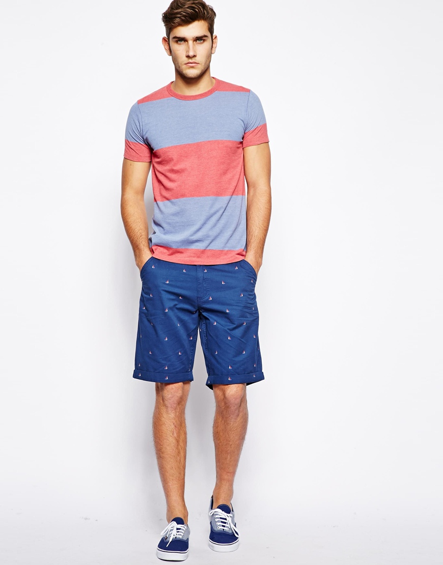 French connection Shorts Boat Short in Blue for Men | Lyst