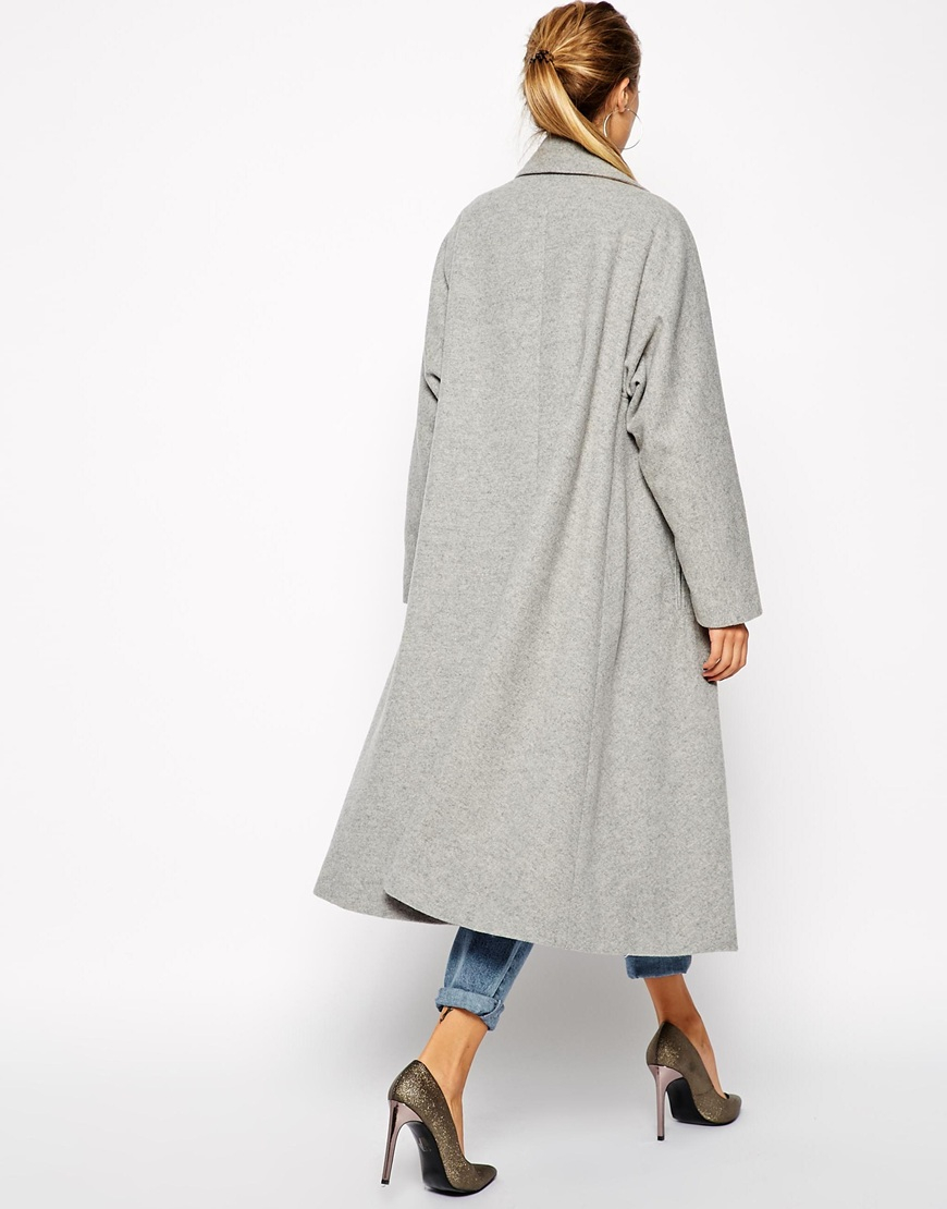 gray swing coat