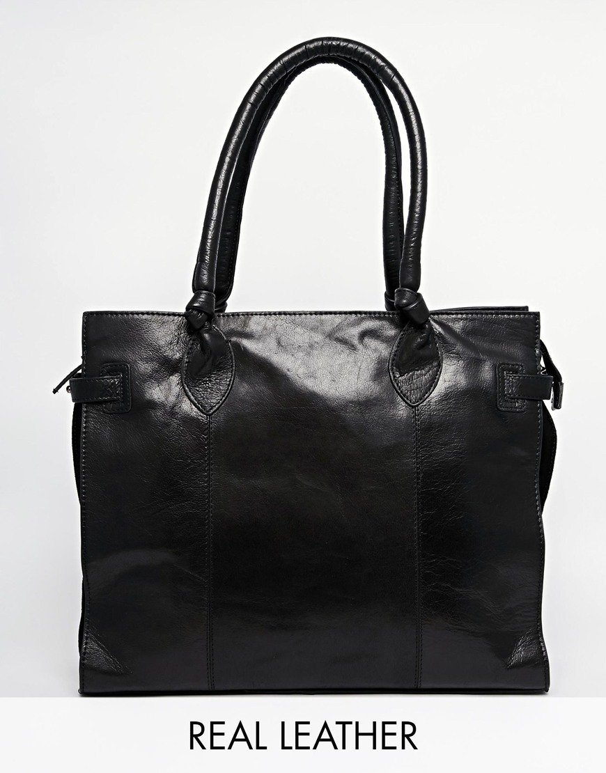 Urbancode Work Tote Bag With Knotted Handle Detail in Black - Lyst