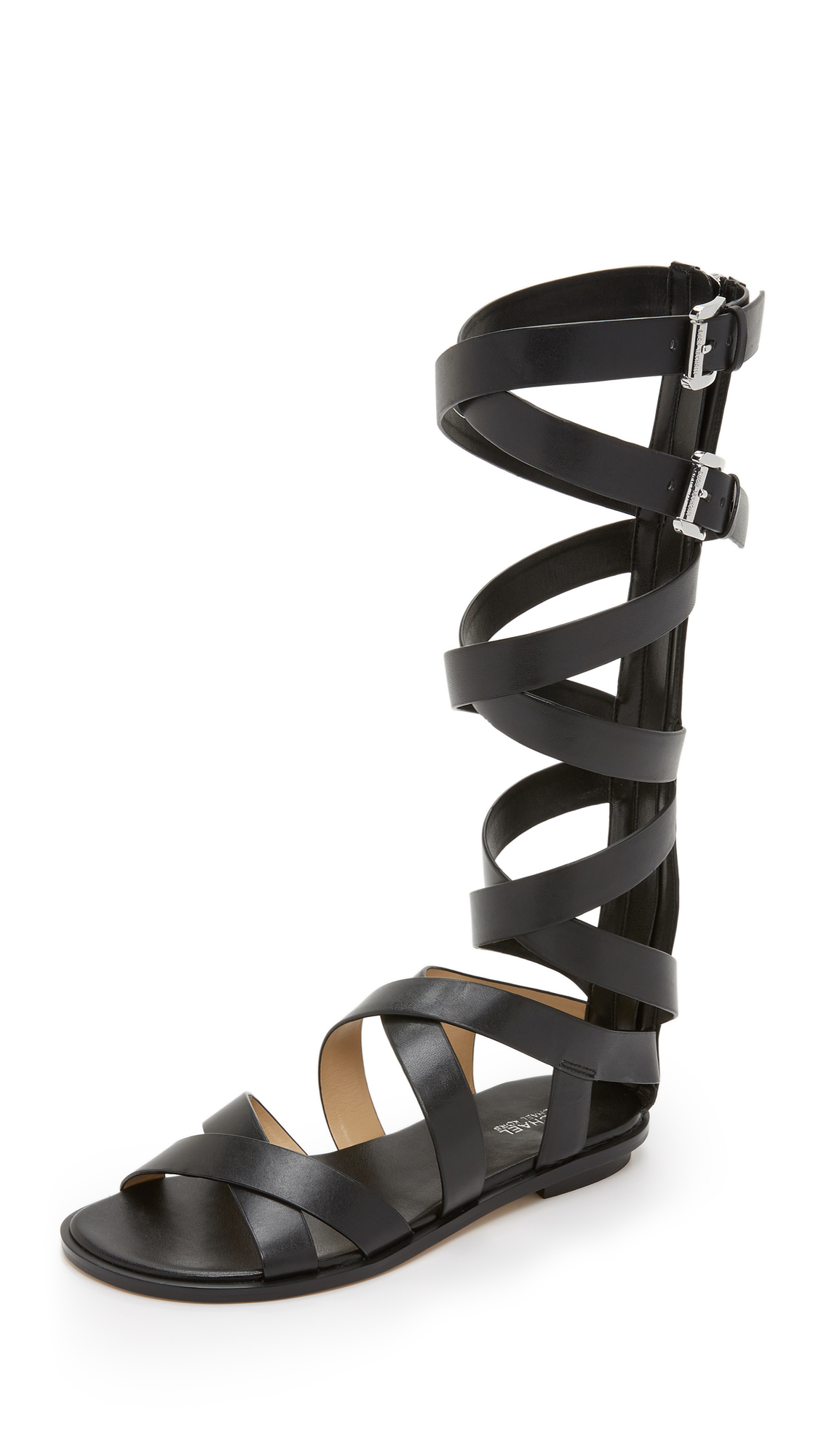 MICHAEL Michael Kors Darby Gladiator Sandals in Black | Lyst