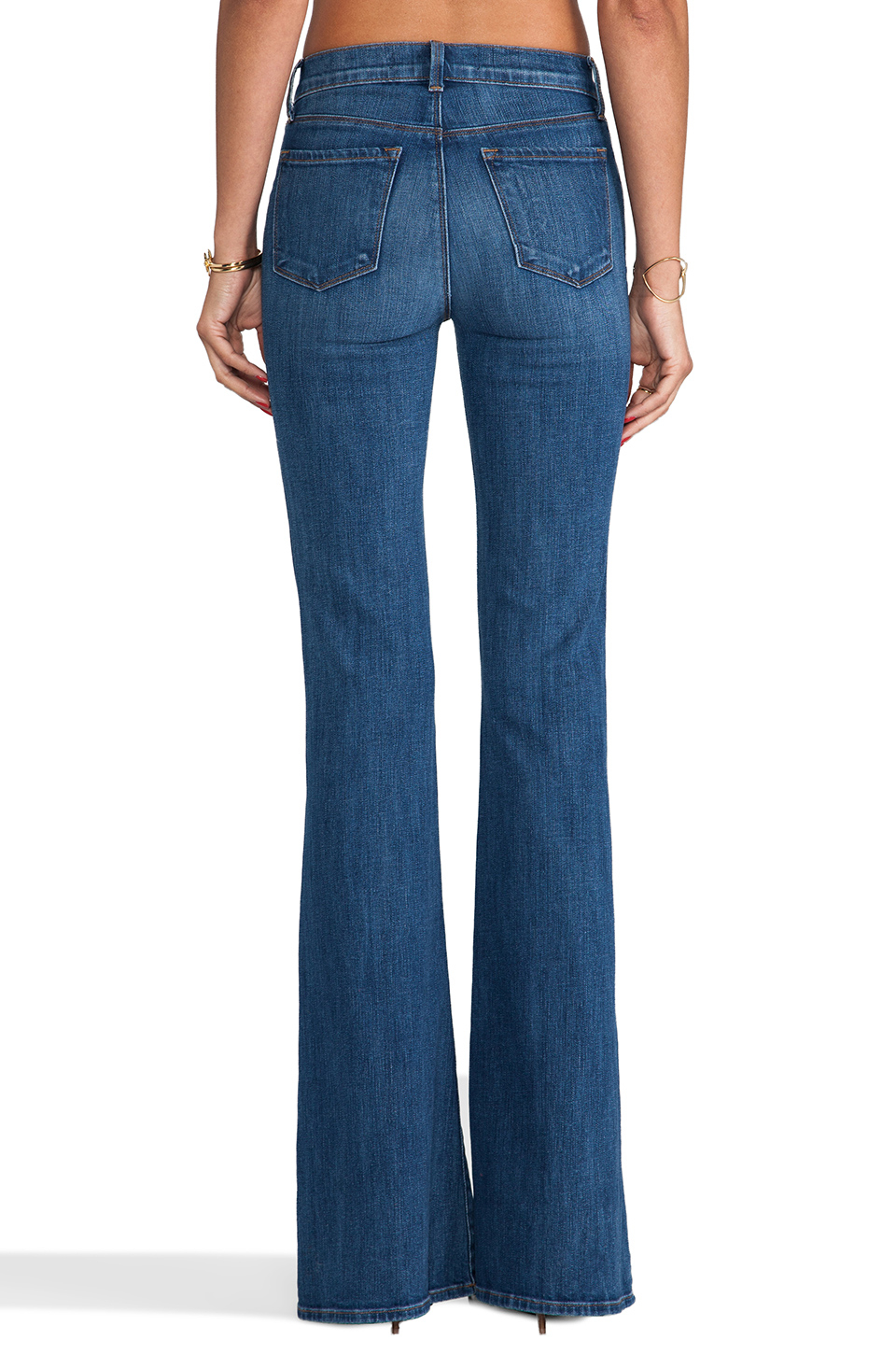 j brand valentina high rise flare