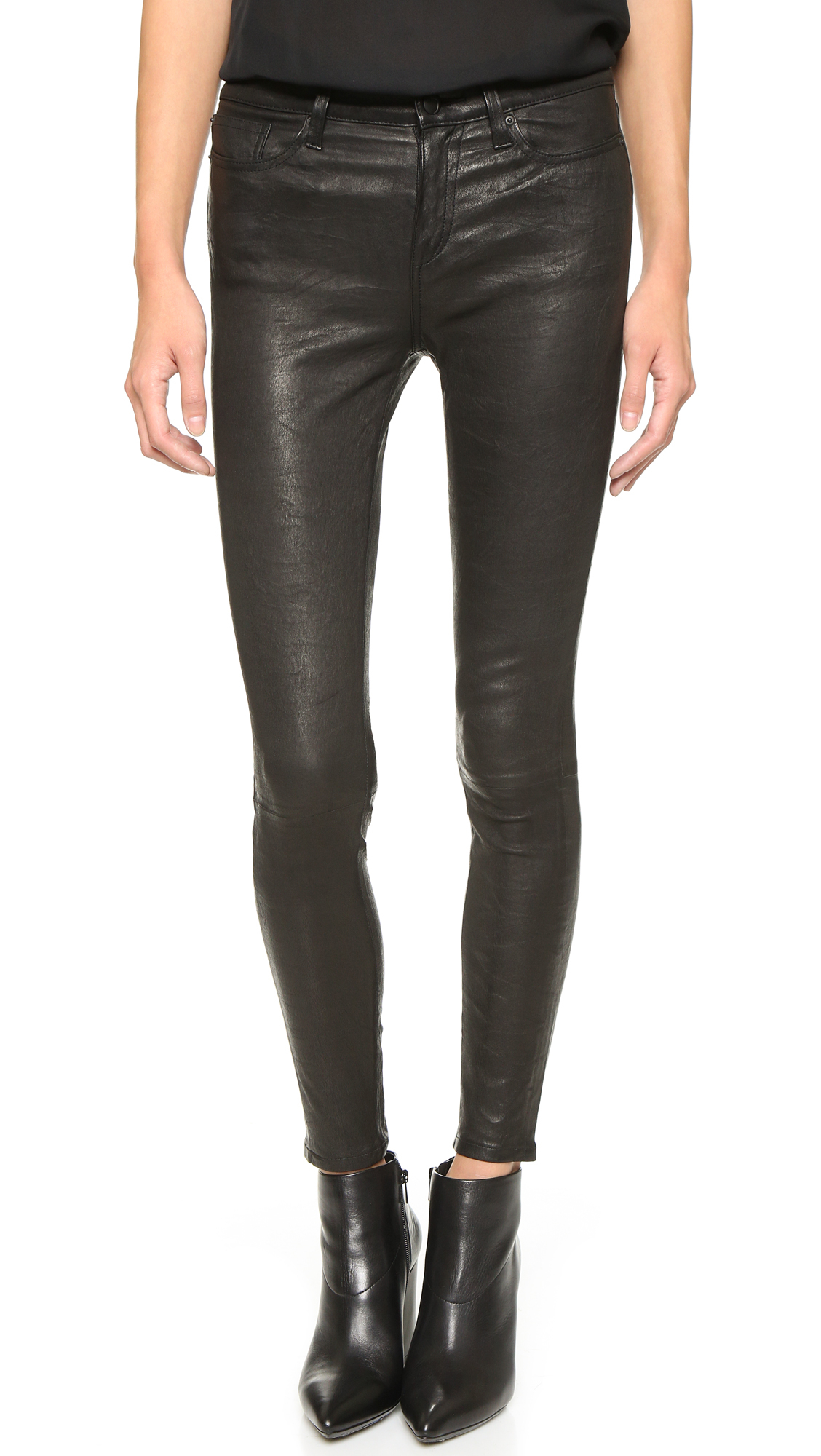 joe's jeans leather pants
