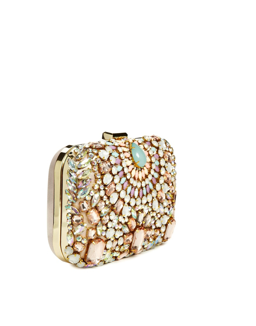 embellished clutch purse