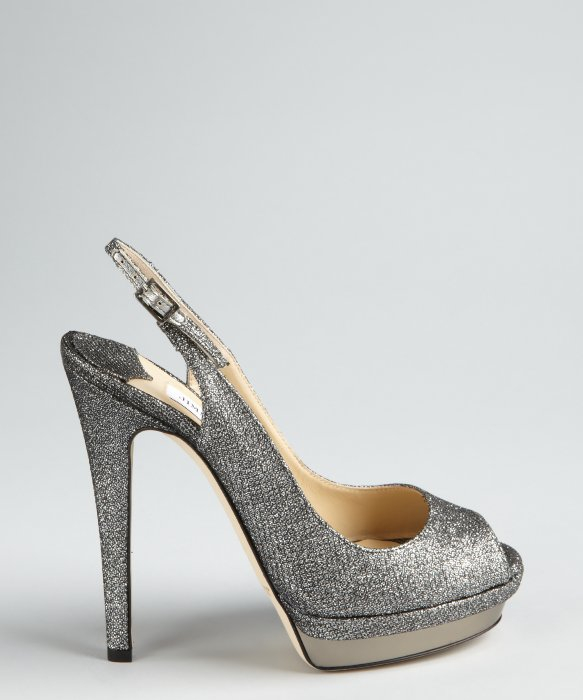 sparkle slingback heels