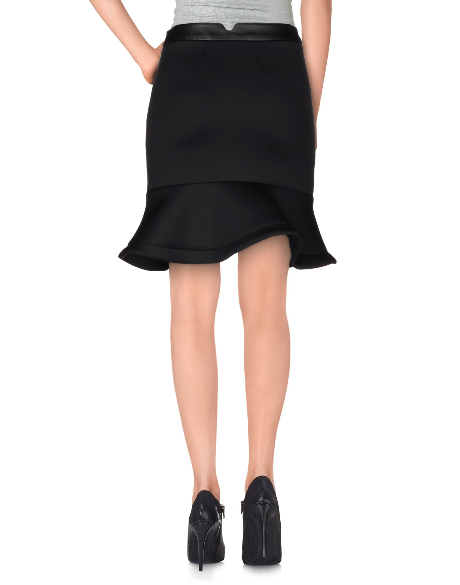 Lyst - Karl Lagerfeld Knee Length Skirt in Black