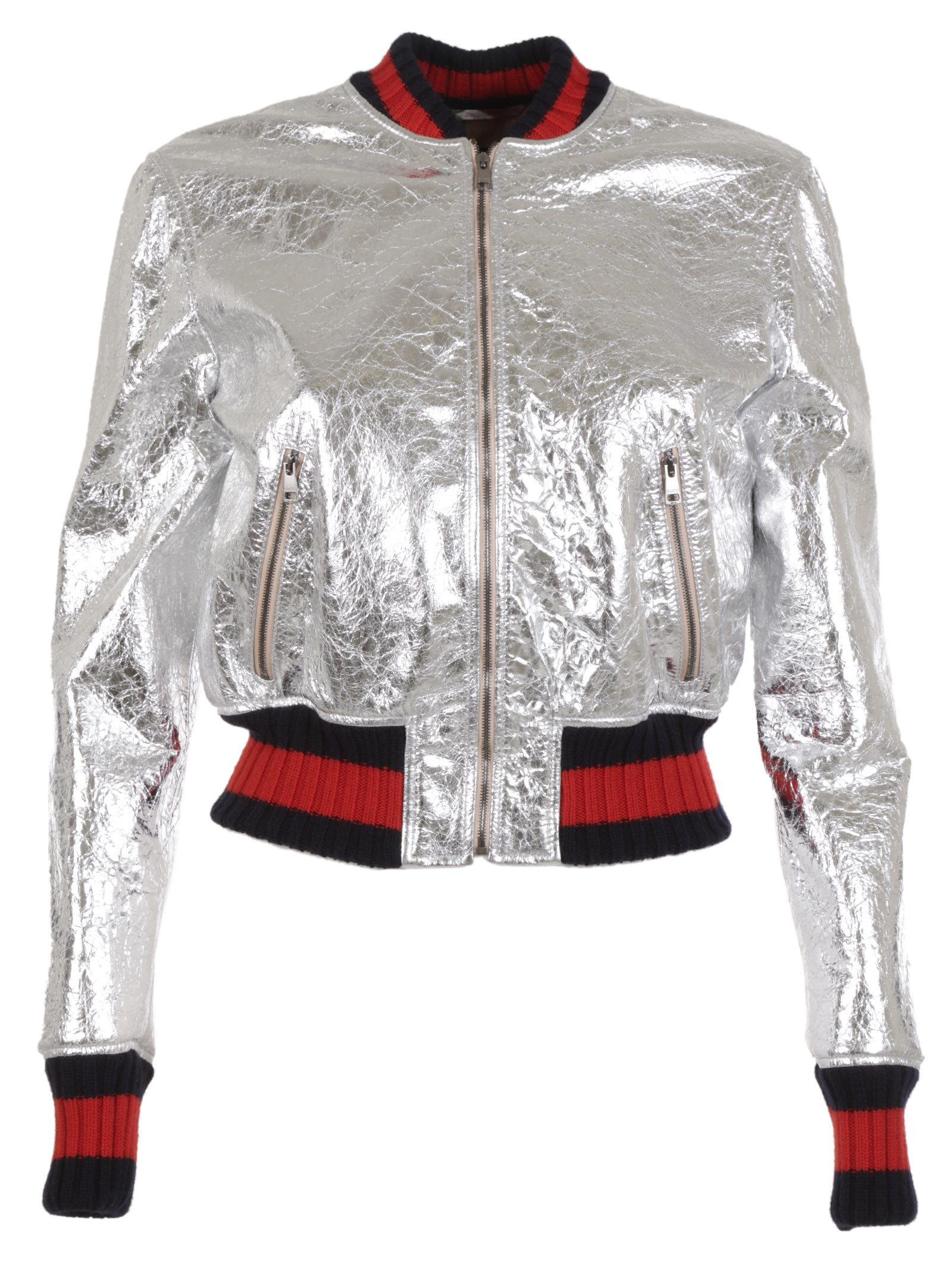 gucci metallic bomber jacket