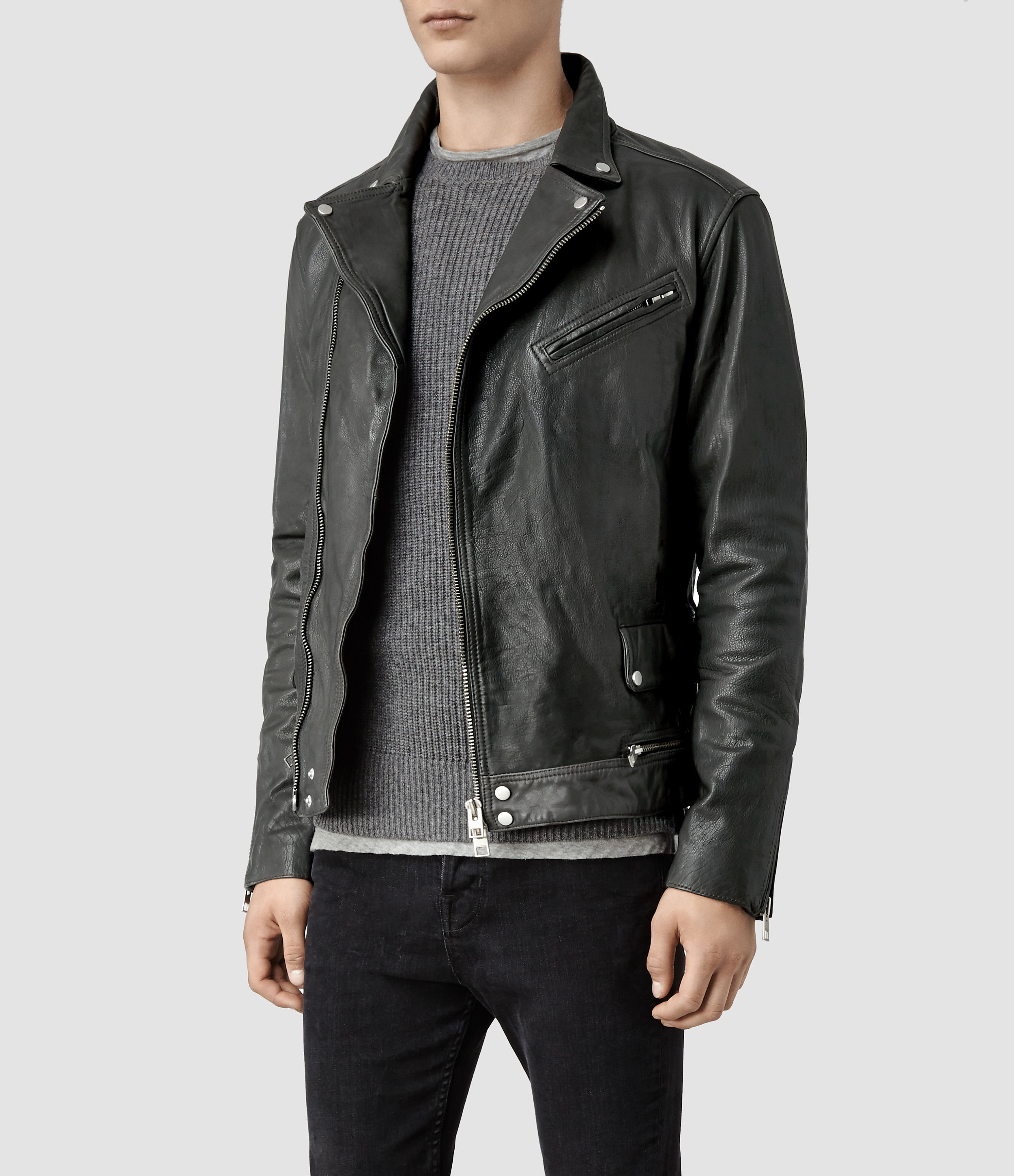 akira black leather jacket