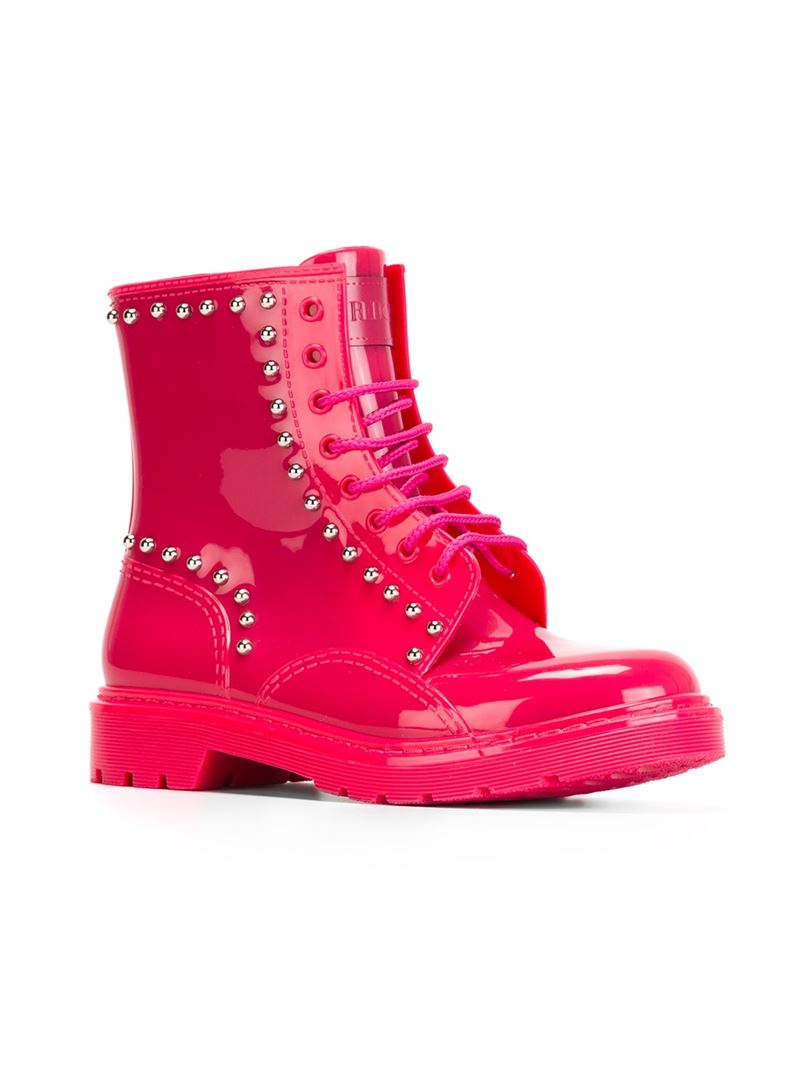 red valentino combat boots