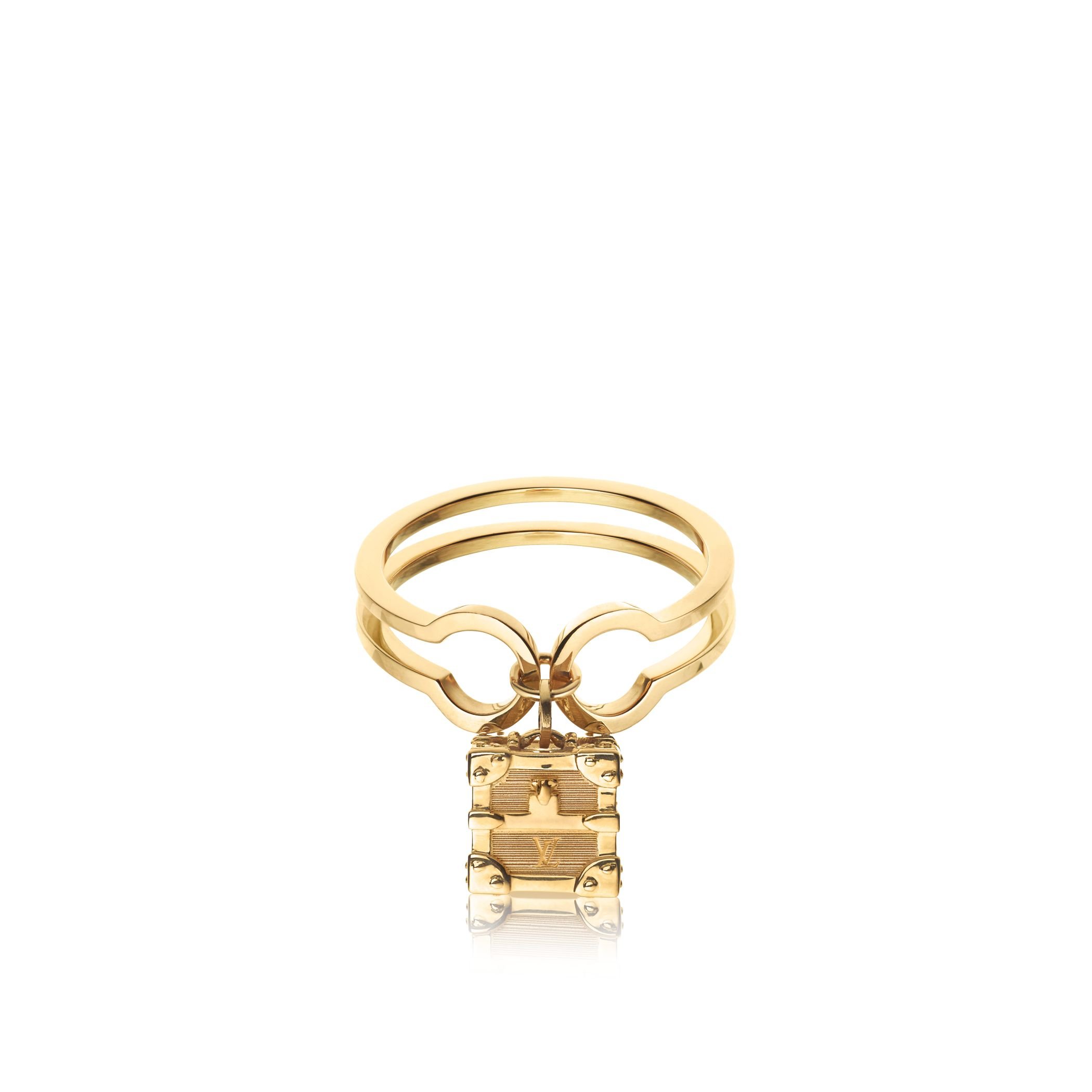 Louis Vuitton Petite Malle Ring in Gold | Lyst