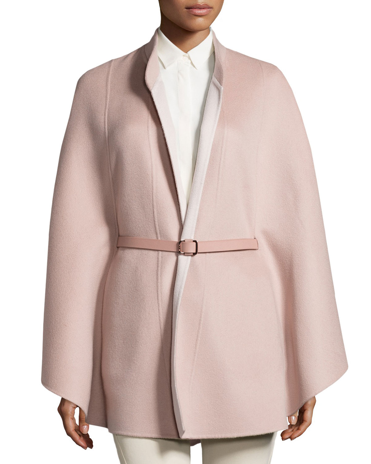 Lyst Loro Piana Melton Baby Cashmere Cape in Pink