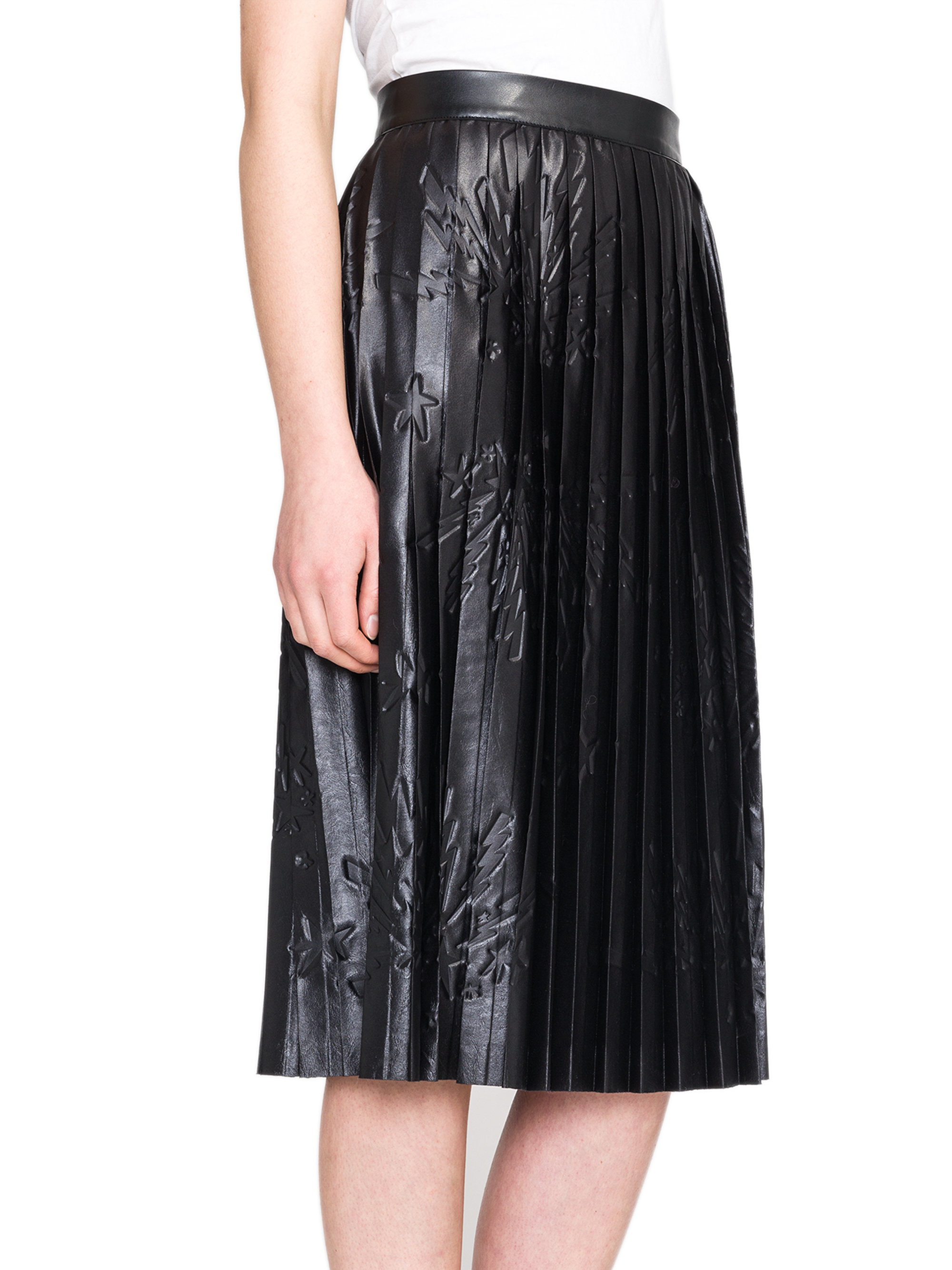 Printed Midi Skirt Black Printed Midi Skirt Black