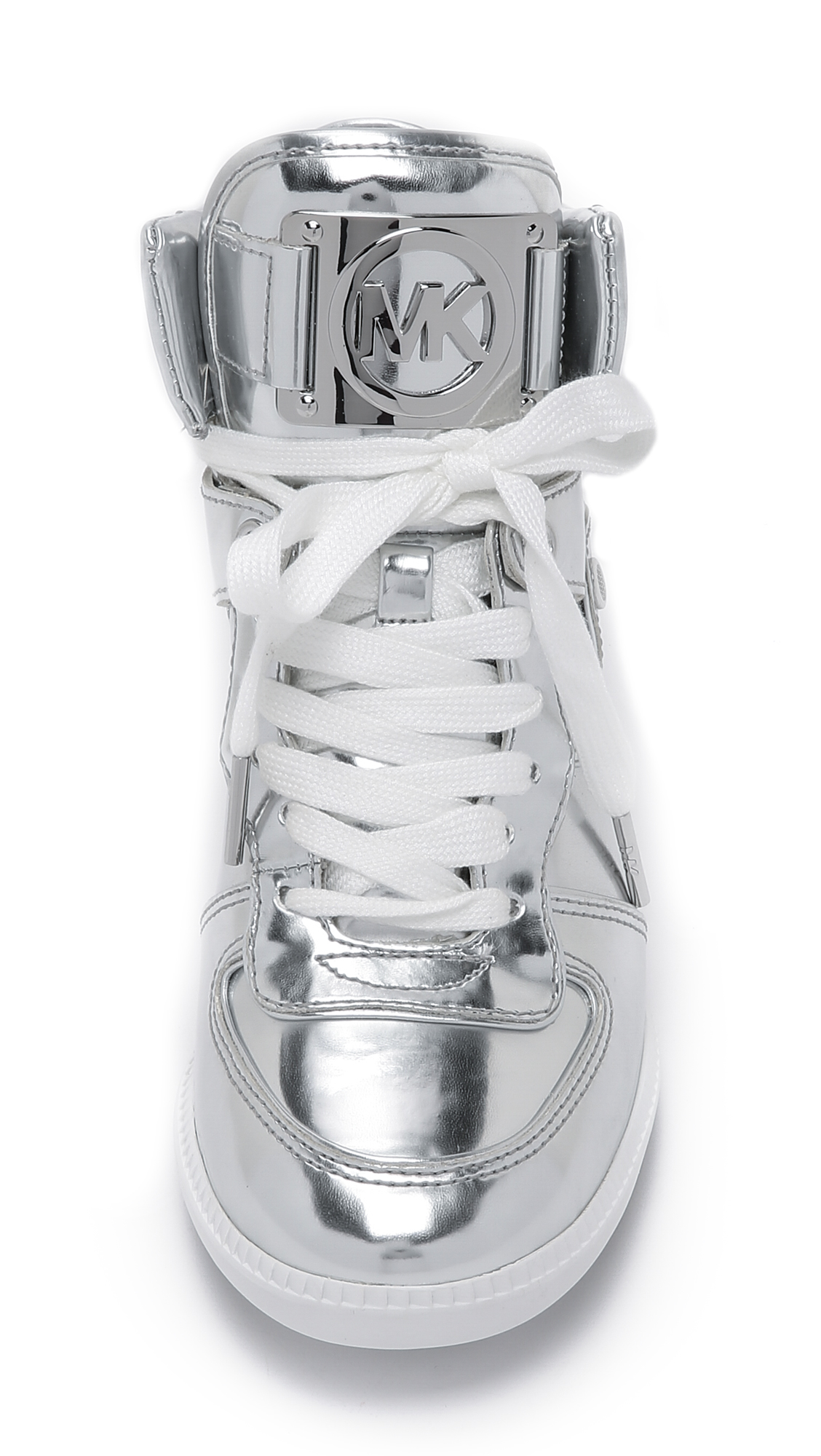 MICHAEL Michael Kors Nikko High Top Sneakers in Metallic | Lyst