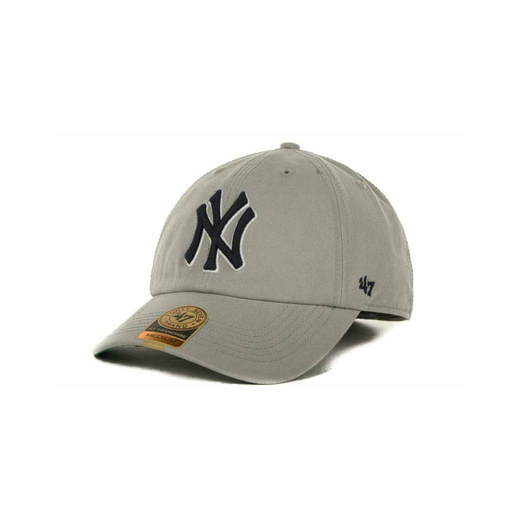 47 brand New York Yankees Mlb '47 Franchise Cap in Gray for Men | Lyst