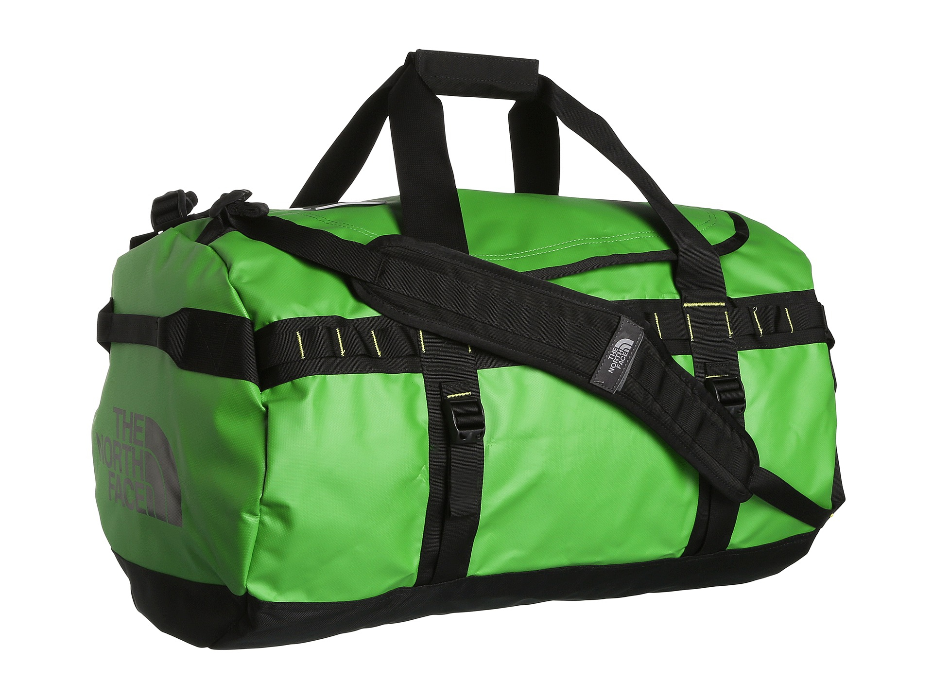 north face green duffel bag