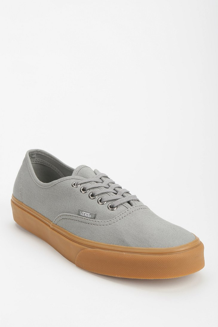 Vans Authentic Gum Sole Womens Lowtop Sneaker in Gray | Lyst