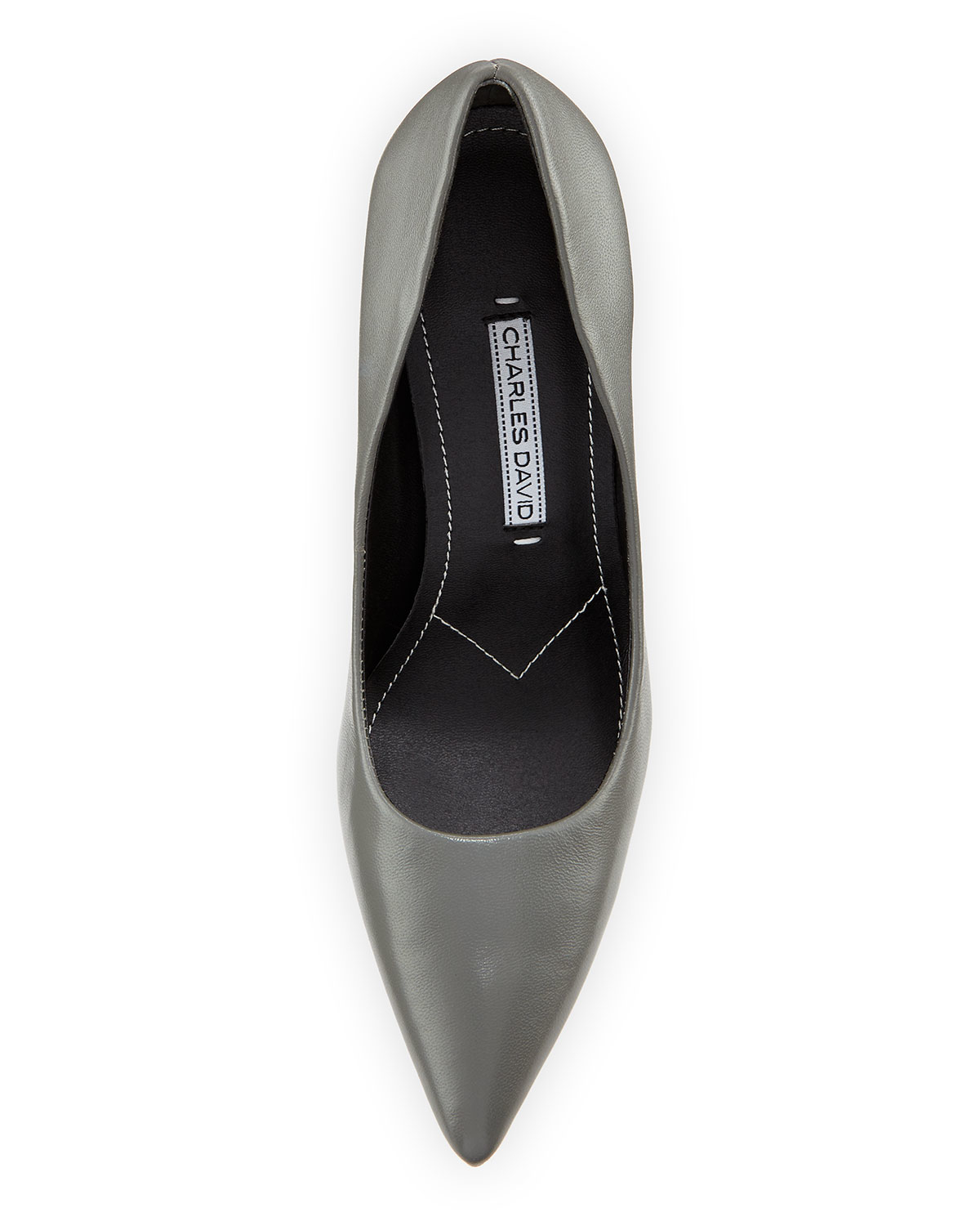Charles David Sway Ii Rose Print Leather Pump In Grey Black Lyst