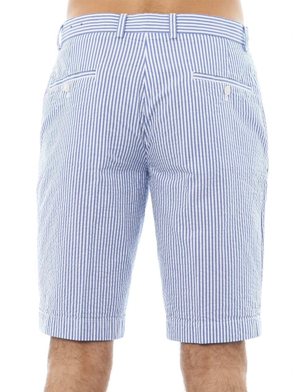 Brooks Brothers Striped Seersucker Shorts in Blue for Men - Lyst
