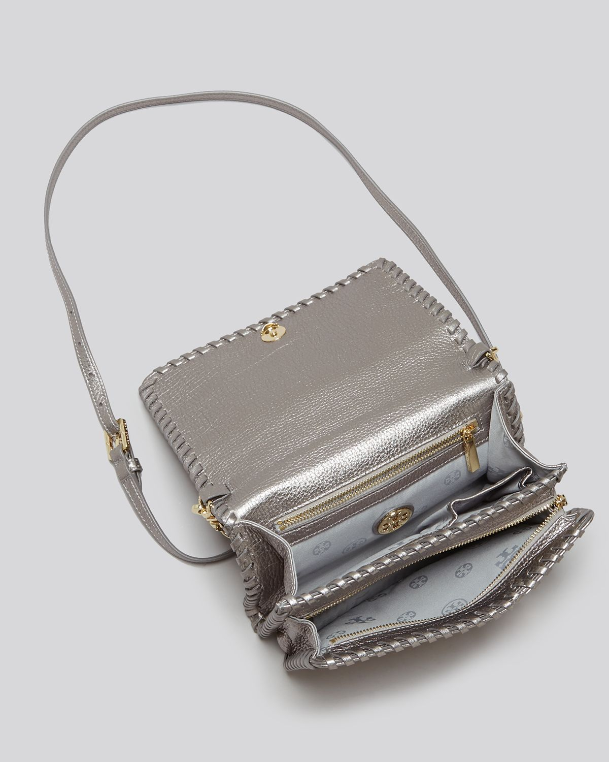 tory burch metallic crossbody