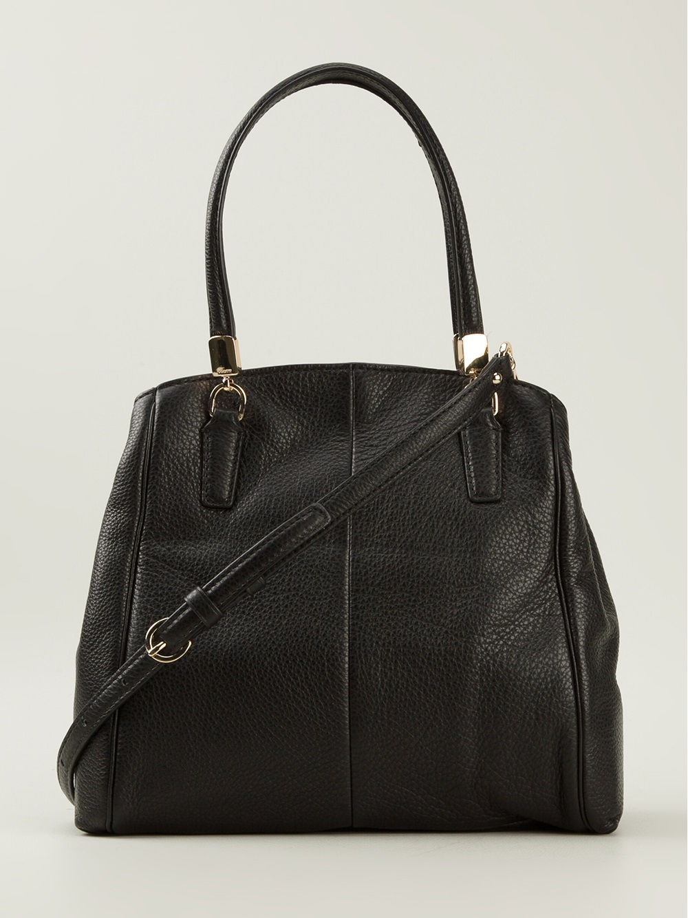 COACH Leather Textured Doctors Bag in Black - Lyst