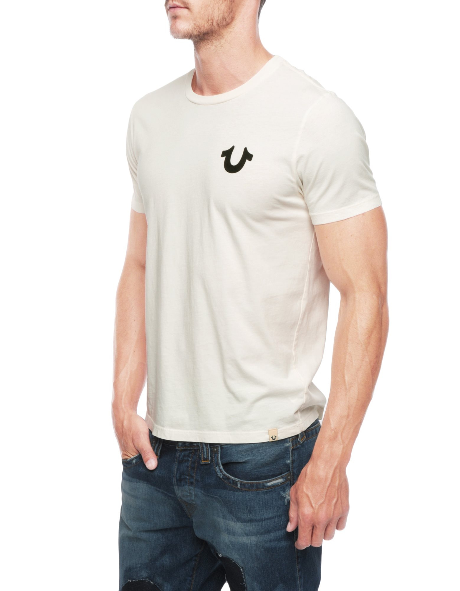 white true religion tshirt