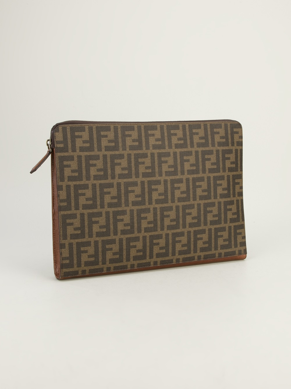 Fendi Zucca Laptop Case in Brown Lyst