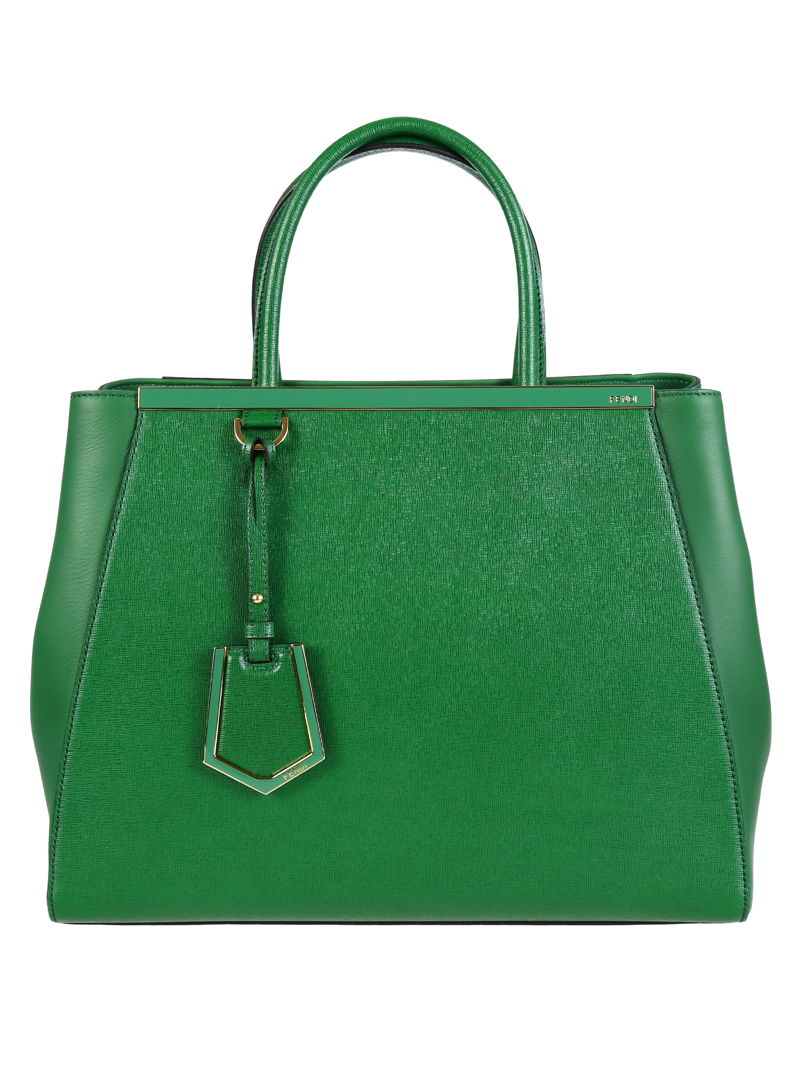 Fendi | Bag 2jours Green Leather | Lyst