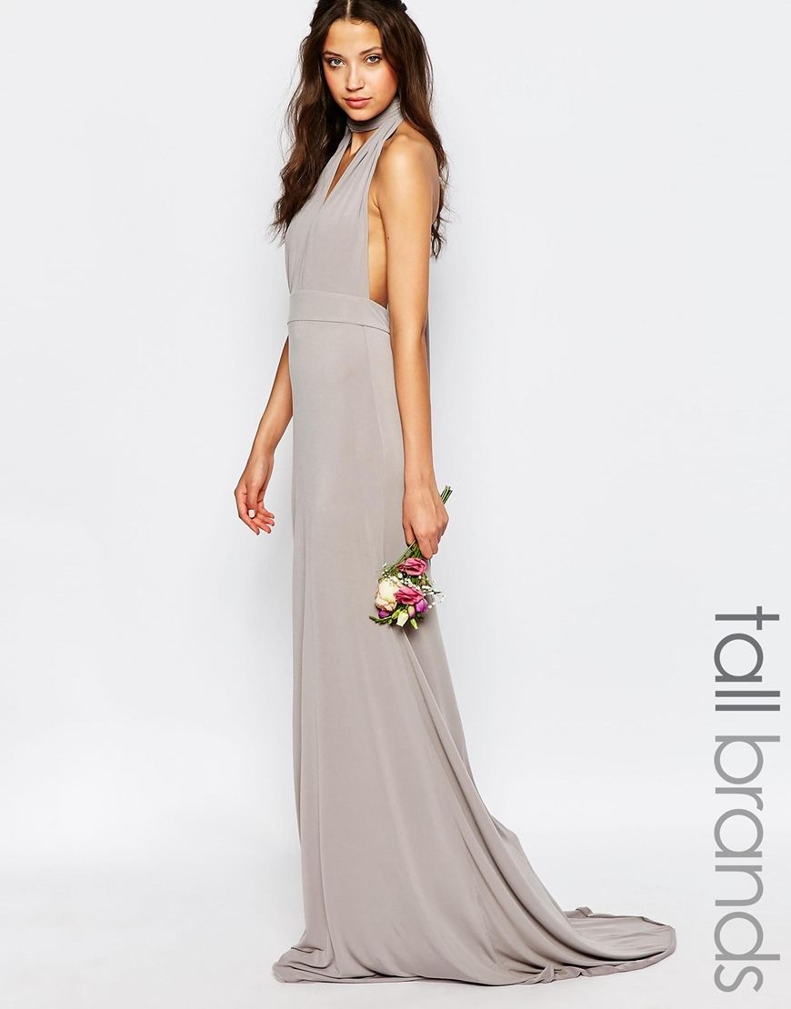 tfnc bridesmaid dress grey