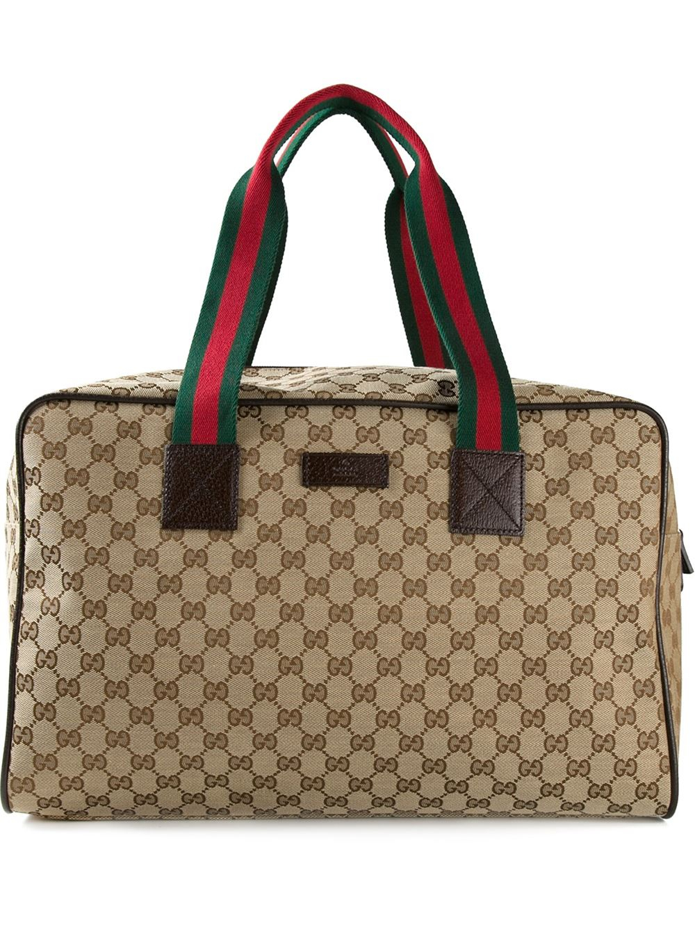 Gucci Signature Monogram Weekender Luggage in Natural for Men - Lyst