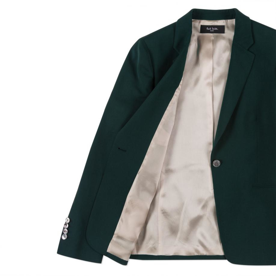 Paul Smith Women's Dark Green Wool Blazer | Lyst