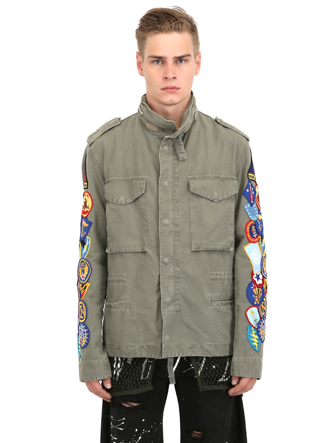 Off white patch clearance jacket