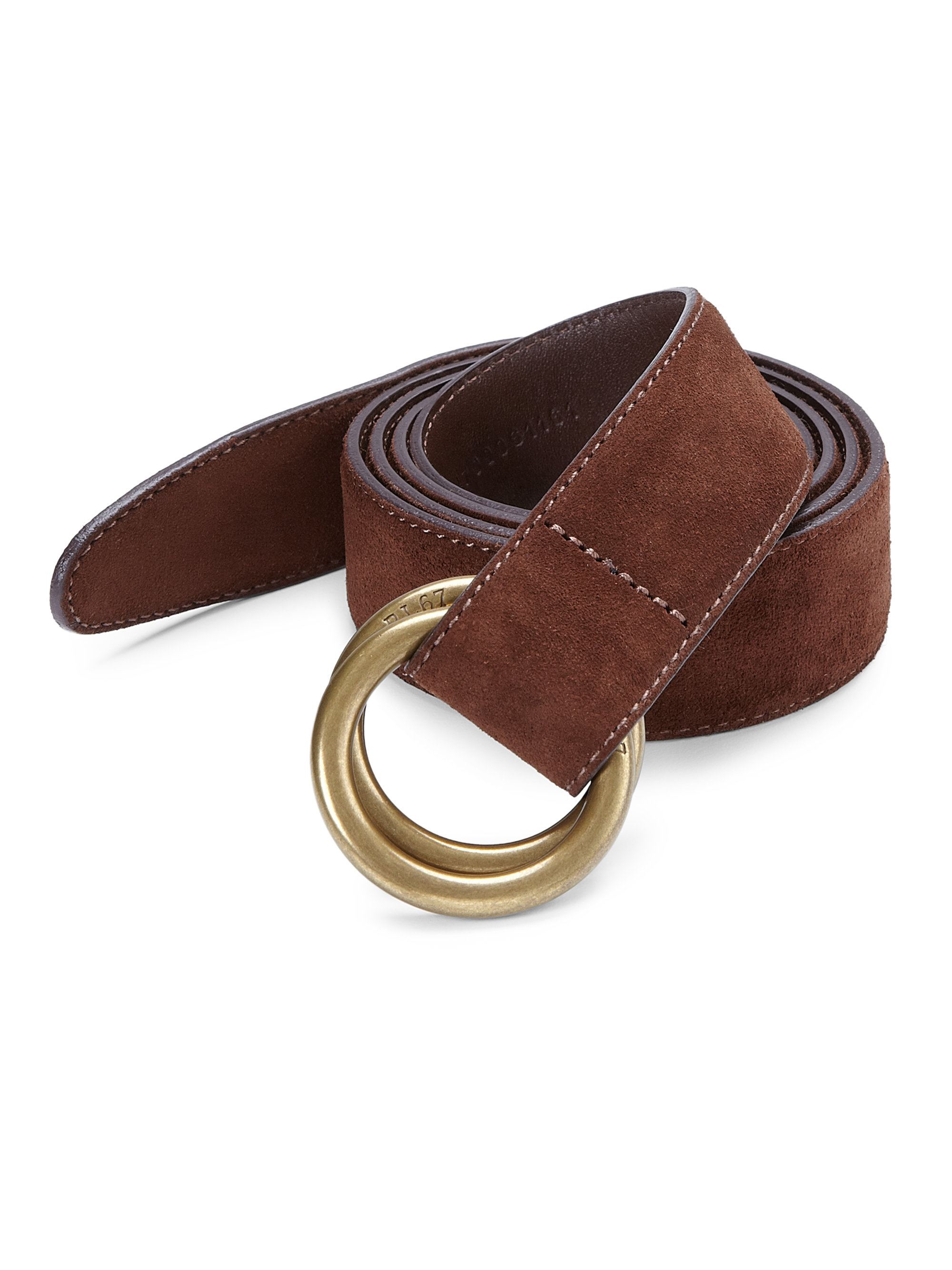 ventilator voorkomen beproeving Polo Ralph Lauren Suede O-ring Belt in Brown for Men | Lyst