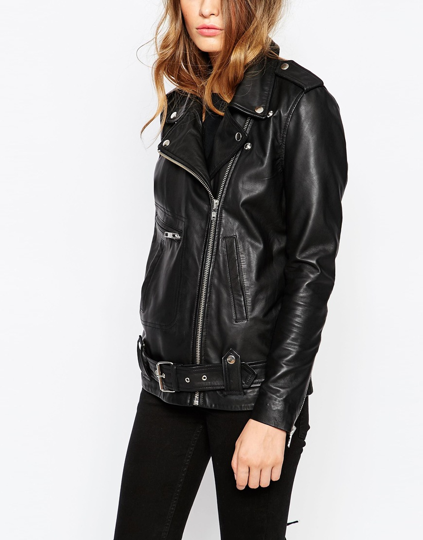 long length biker jacket