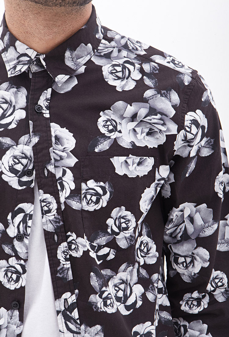 rose print shirt forever 21