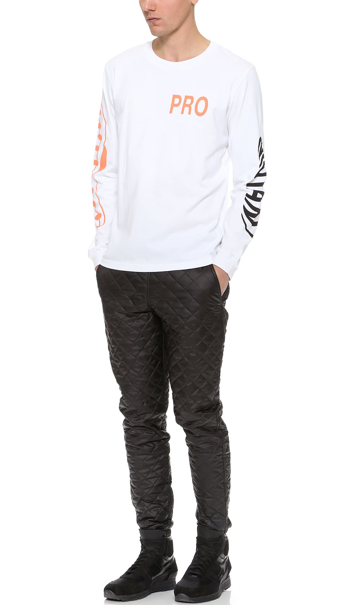 Lyst Muttonhead Quilted Cycling Pants in Black for Men