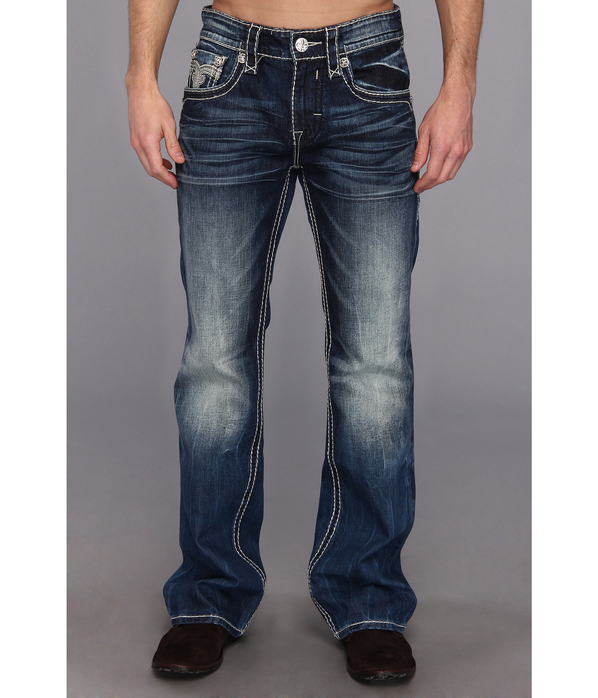 Rock Revival Dan B26 Bootcut in Blue for Men | Lyst