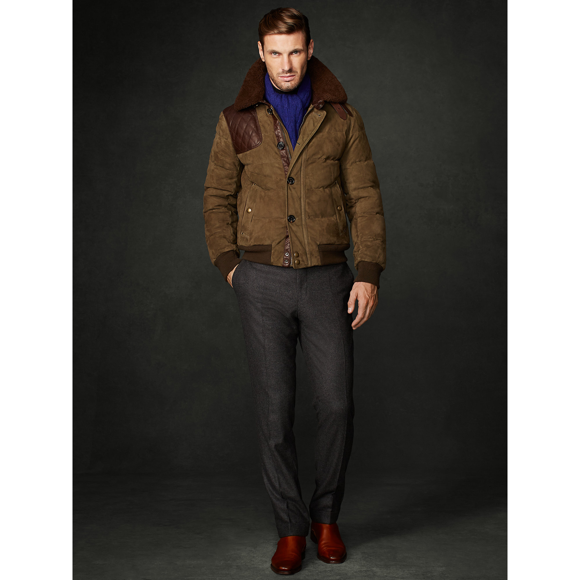 suede hunting jacket