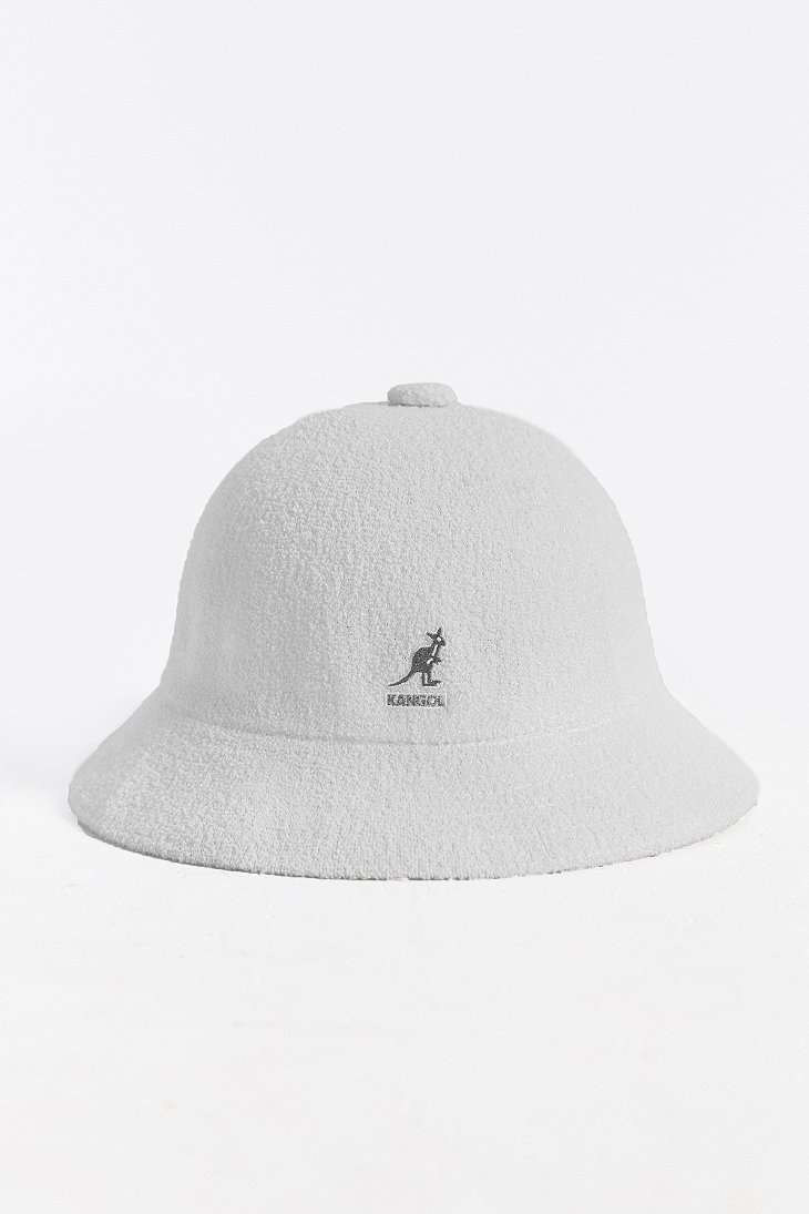 Kangol Bermuda Casual Bucket Hat in White for Men Lyst
