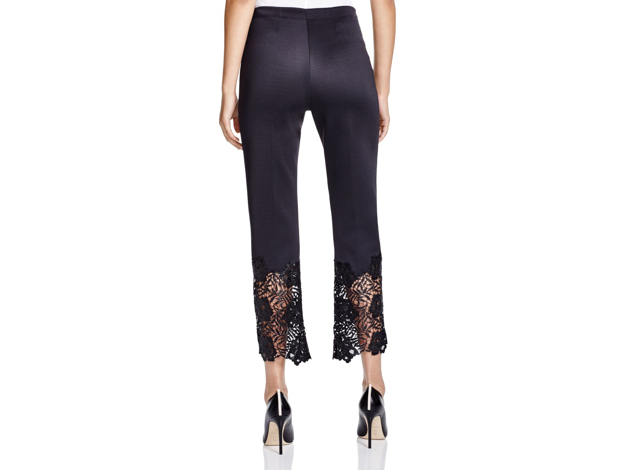 Pants with lace on the bottom clearance