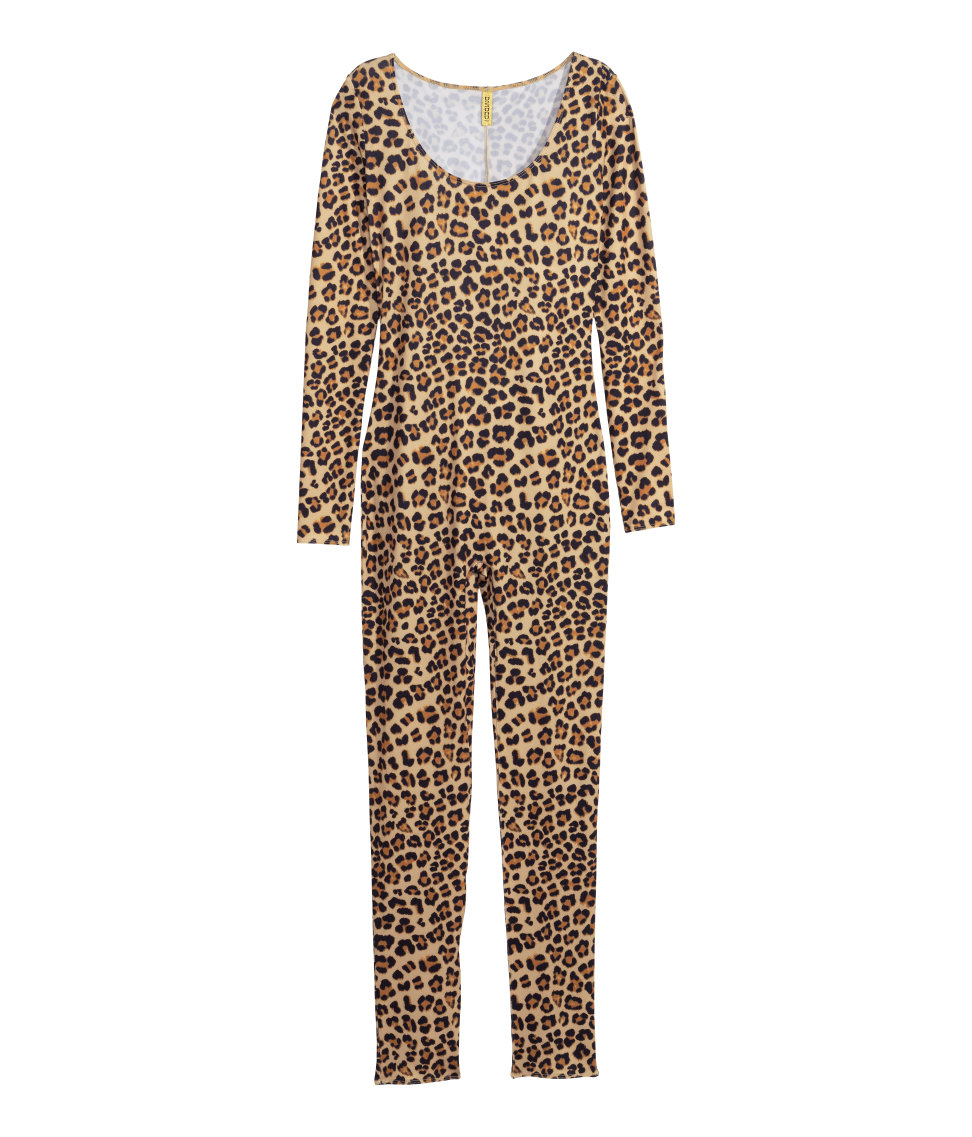 H&M Leopard-print Catsuit | Lyst Canada