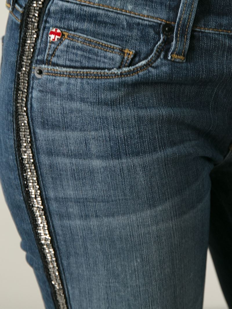 side embellished jeans