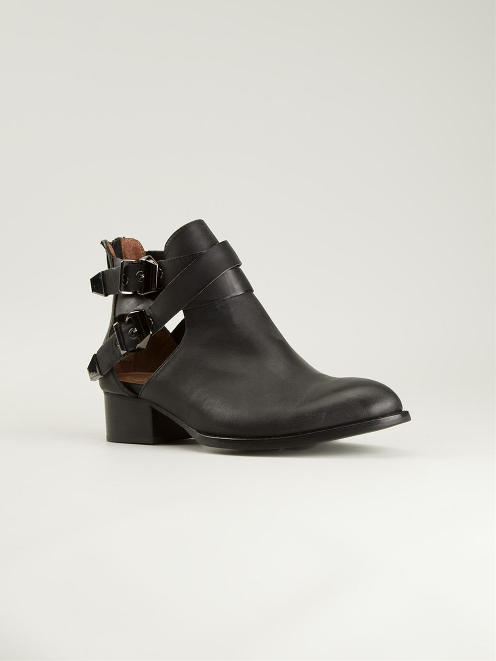 Slikke indtryk rester Jeffrey Campbell Everly Cutout Boots in Black | Lyst