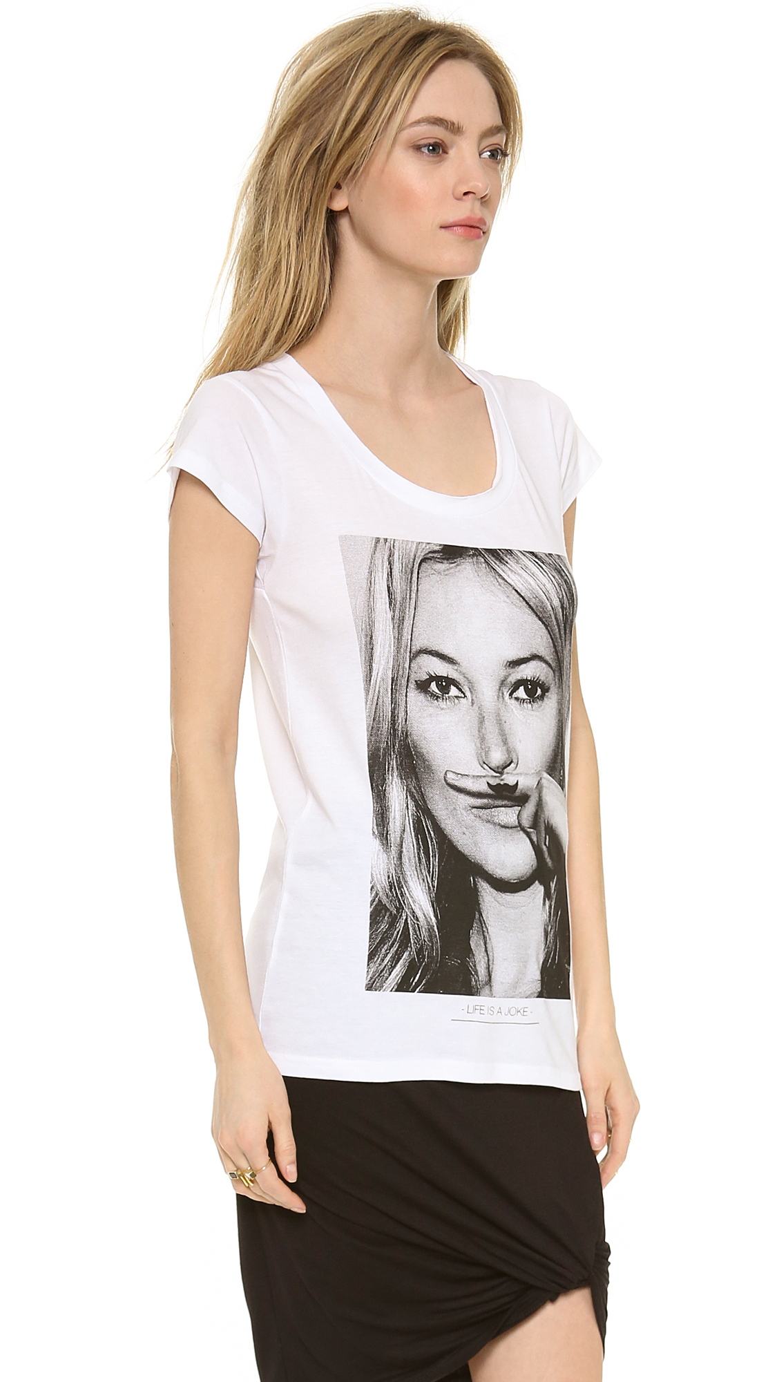 Lyst - Eleven paris Kate Moss Tee in White
