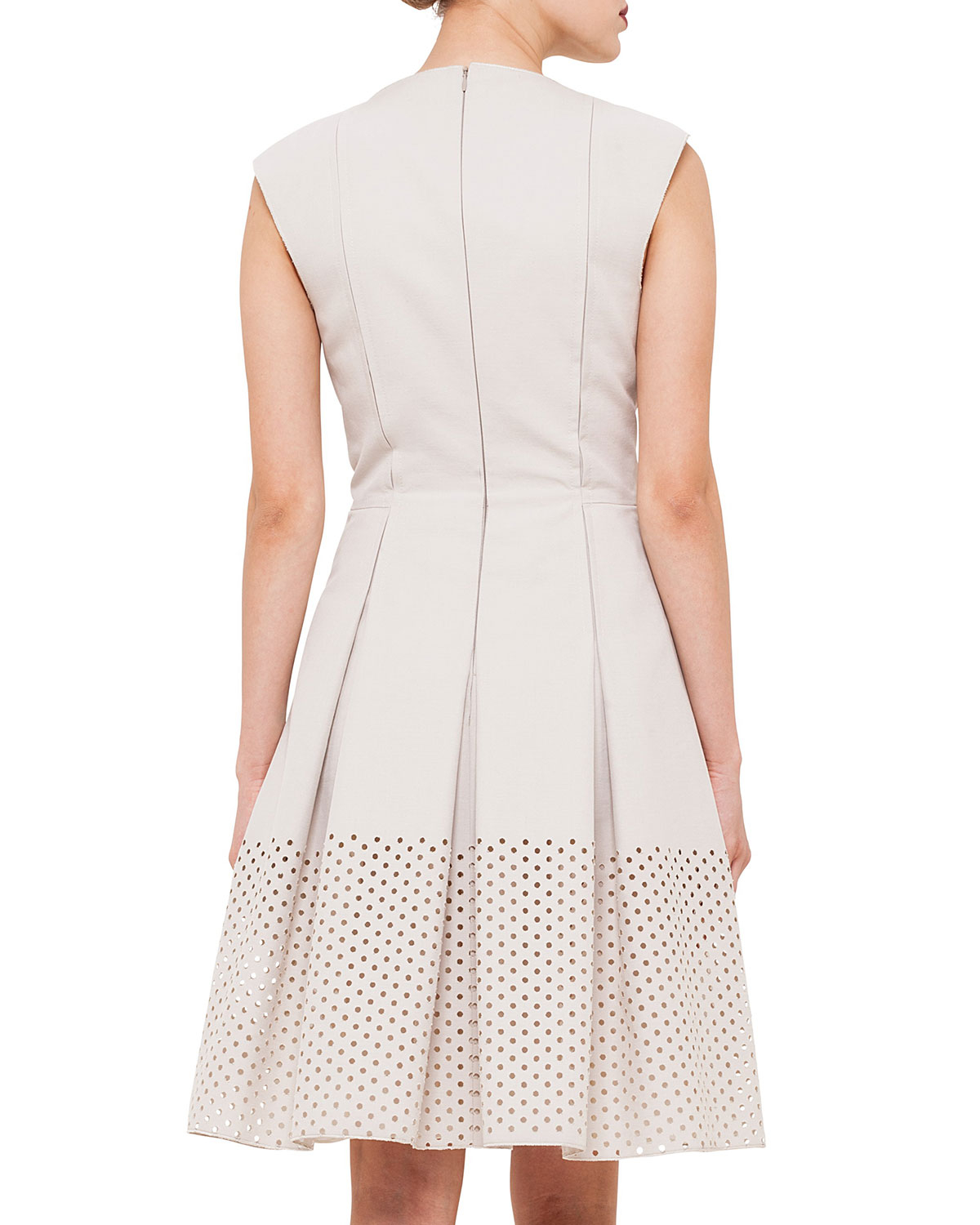 zip front fit and flare dress