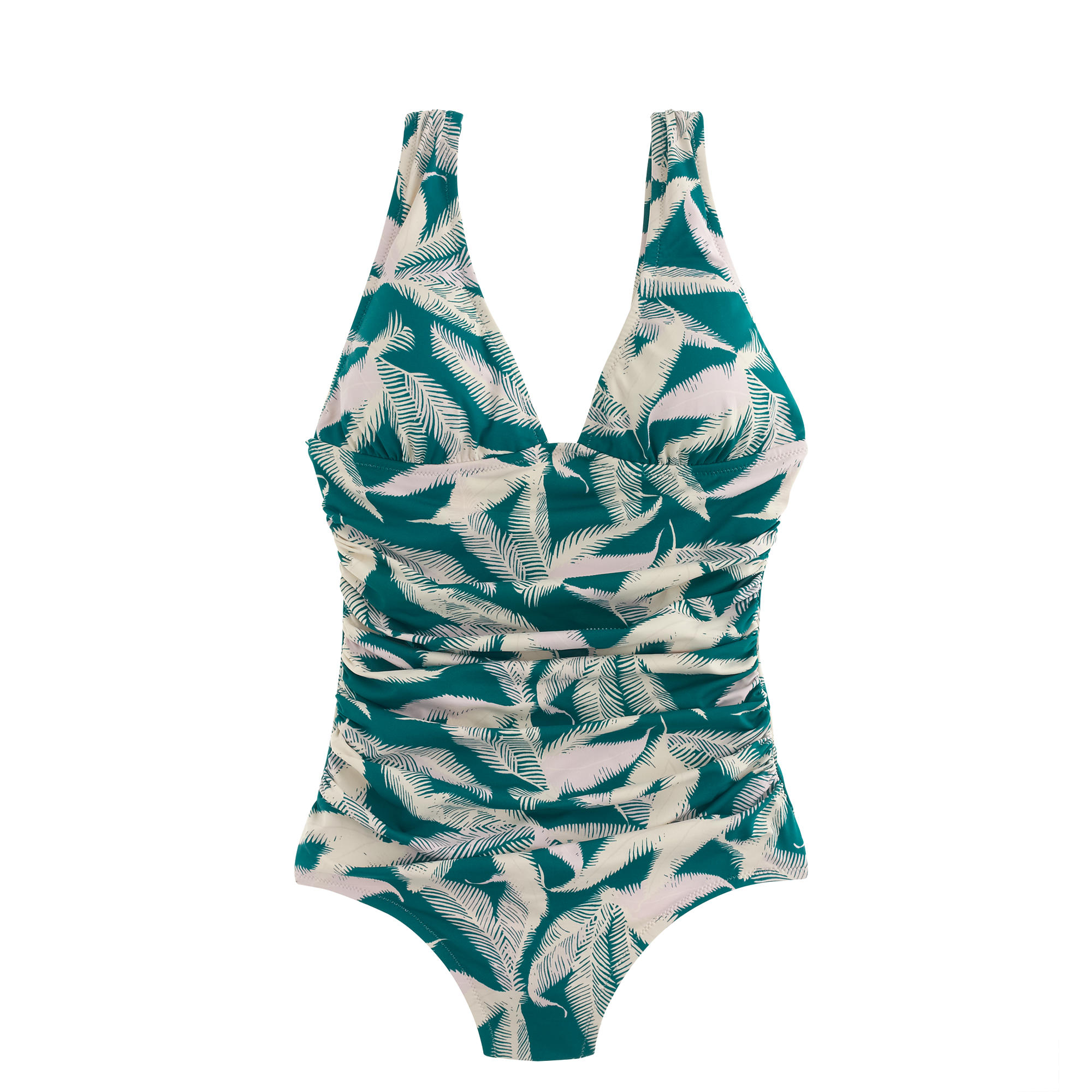 J Crew Tropical Fern Ruched Femme One Piece Swimsuit In Tropical Forest Green Lyst J Crew Tropical Fern Ruched Femme One Piece Swimsuit In Tropical Forest Green Lyst